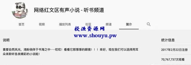 在YouTube(油管)上操作有声小说项目,轻松年收入50万+